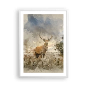 Affiche dans un cadre blanc - Poster - Dignité - force - majesté - 50x70 cm