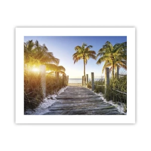 Affiche - Poster - Directement au paradis - 50x40 cm