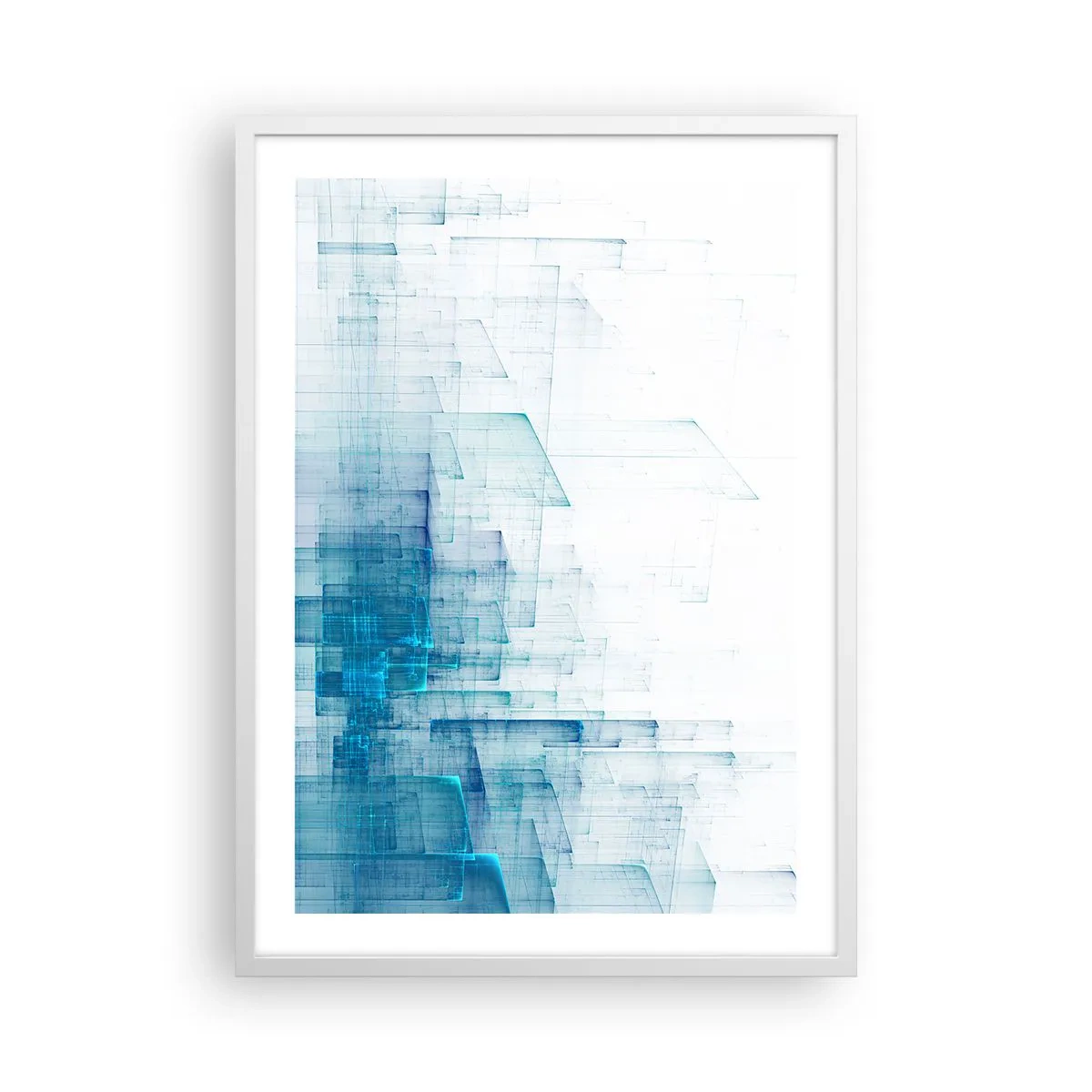 Affiche dans un cadre blanc - Poster - Comment l’espace s’est formé - 50x70 cm