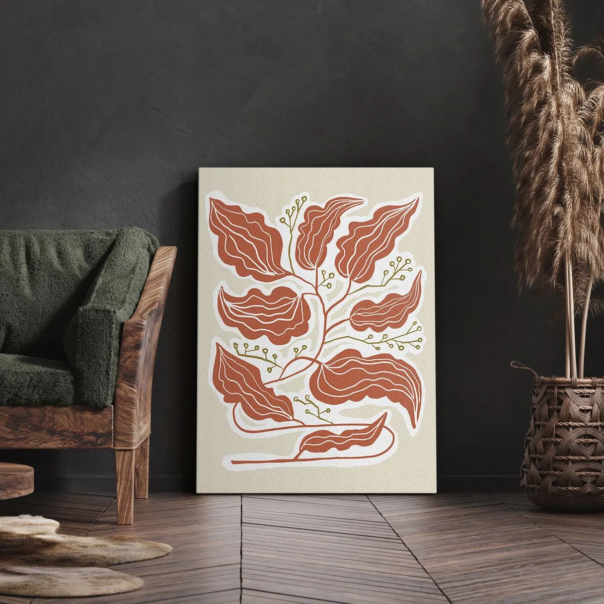 Impression sur toile - Image sur toile - Folk et coloré - 45x80 cm