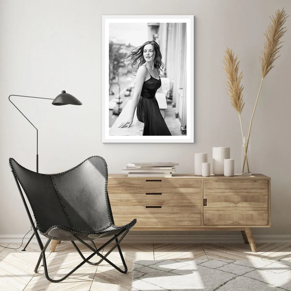 Affiche dans un cadre blanc - Poster - Certainement un Parisien - 40x50 cm