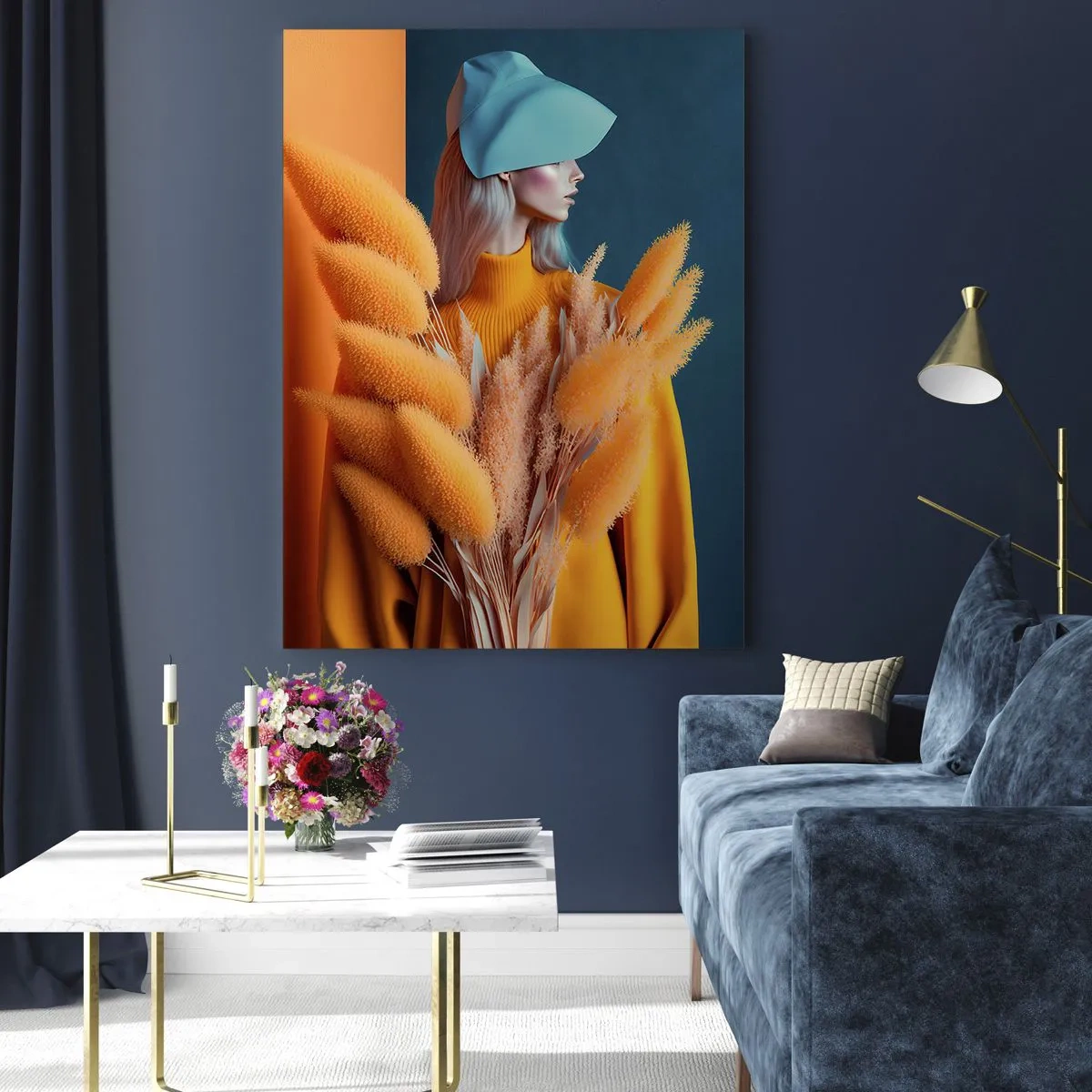 Impression sur verre - Image sur verre - Portrait moelleux - 80x120 cm