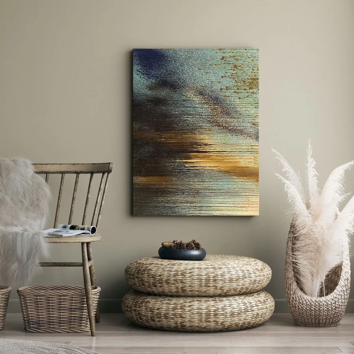 Impression sur toile - Image sur toile - Une composition de couleirs non fortuite - 55x100 cm