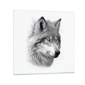 Impression sur verre - Image sur verre - Alpha – sans aucun doute - 30x30 cm