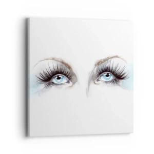 Impression sur toile - Image sur toile - Yeux d'ange? - 40x40 cm