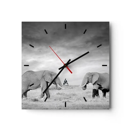 Horloge murale - Pendule murale - Le gris est beau - 40x40 cm