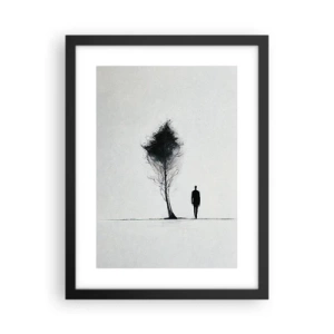 Affiche dans un cadre noir - Poster - Nous errons tous - 30x40 cm