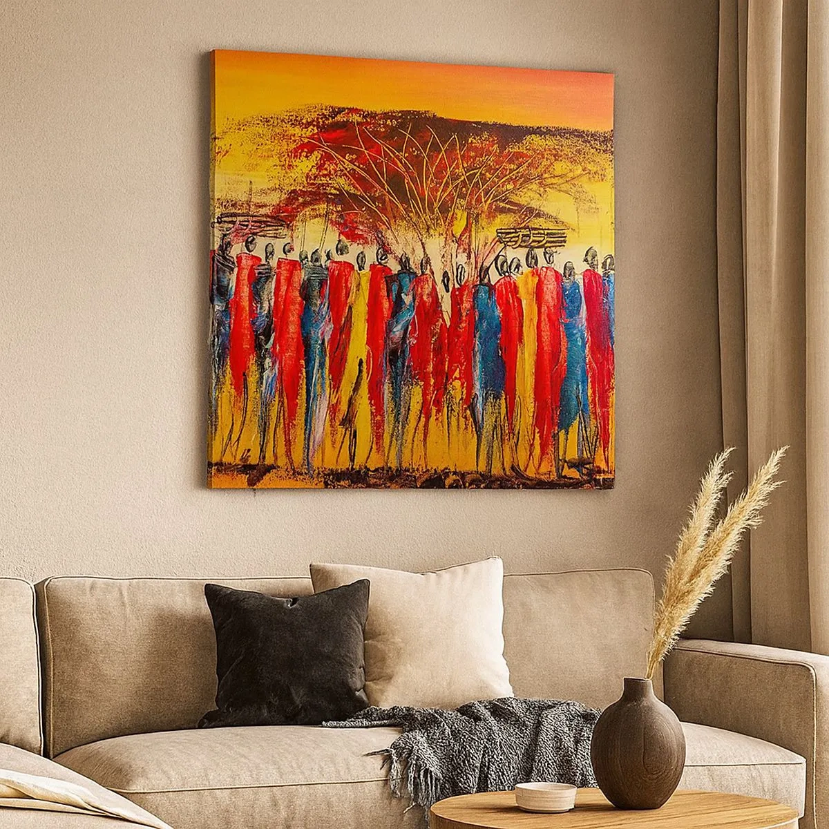 Impression sur toile - Image sur toile - Là-bas, là-bas, ils vont là-bas - 30x30 cm