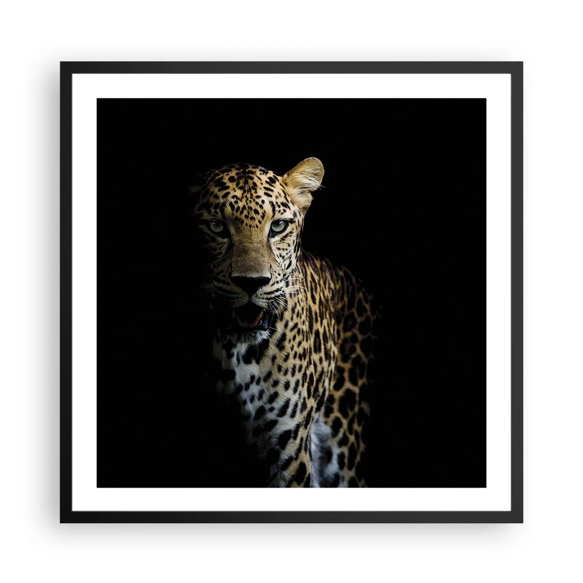 Affiche dans un cadre noir - Poster - Beauté sombre - 60x60 cm