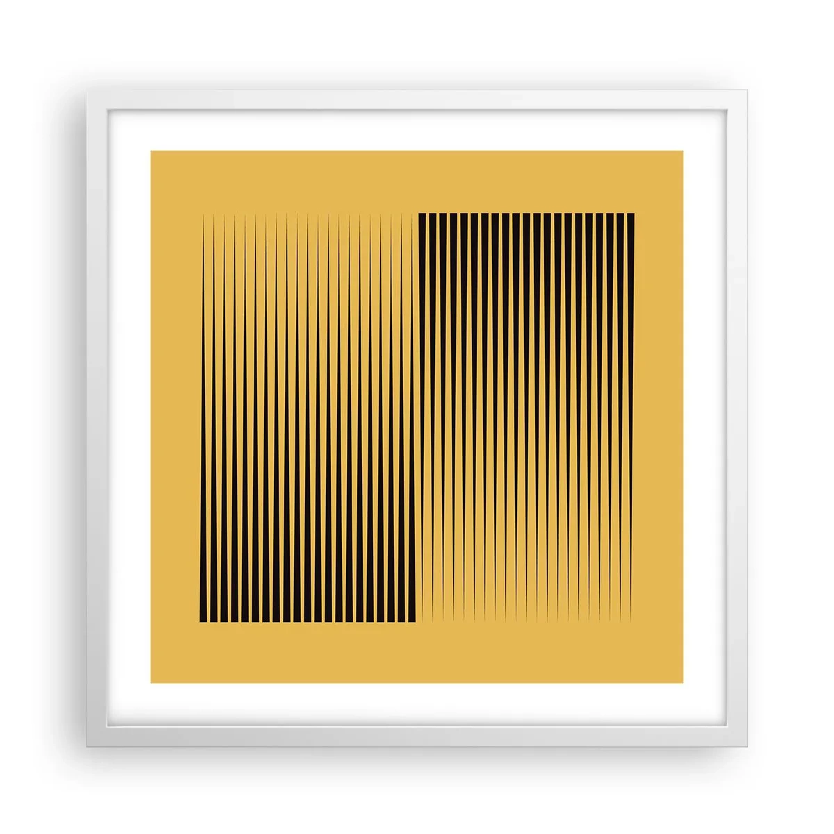 Affiche dans un cadre blanc - Poster - Cadre opposé - 50x50 cm