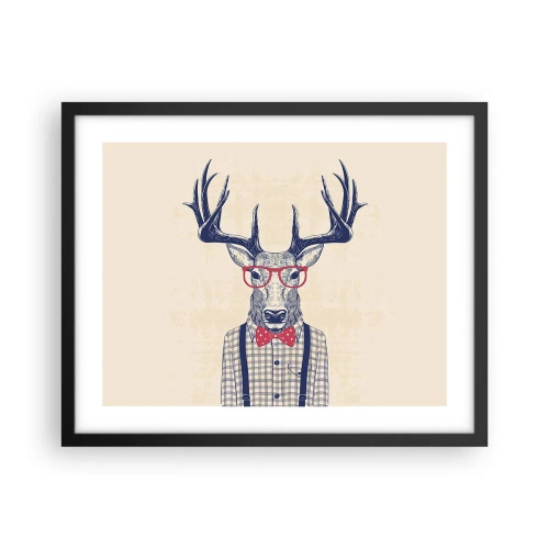 Affiche dans un cadre noir - Poster - Une extravagance amusante - 50x40 cm