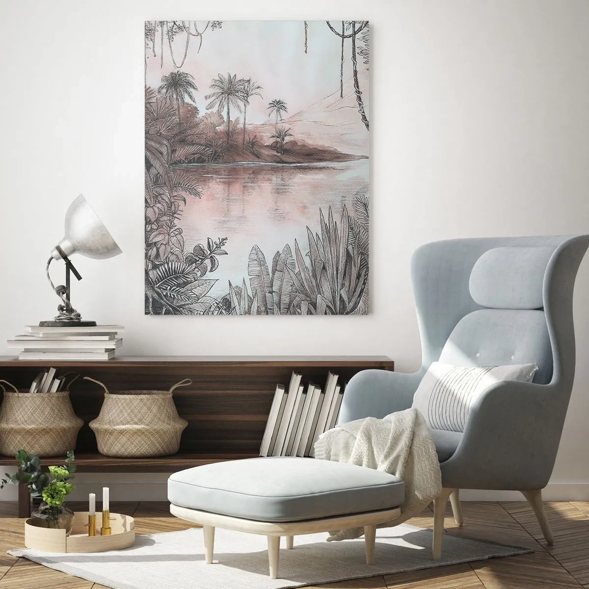 Impression sur verre - Image sur verre - Journal d'un explorateur du XIXe siècle - 80x120 cm