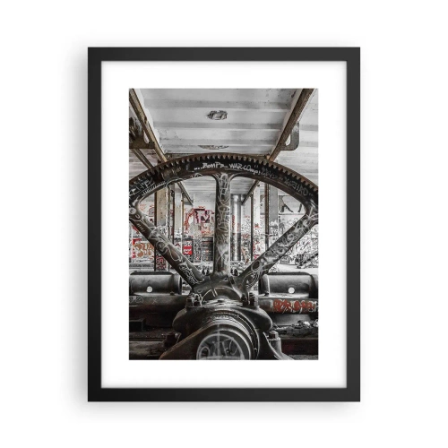 Affiche dans un cadre noir - Poster - Vie secrète d'une usine - 30x40 cm