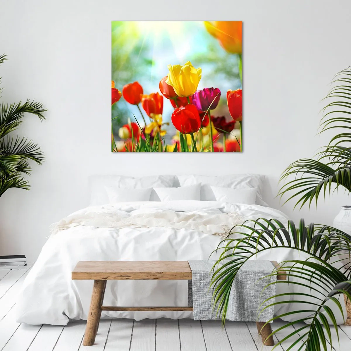 Impression sur toile - Image sur toile - Toutes les couleurs du soleil - 40x40 cm