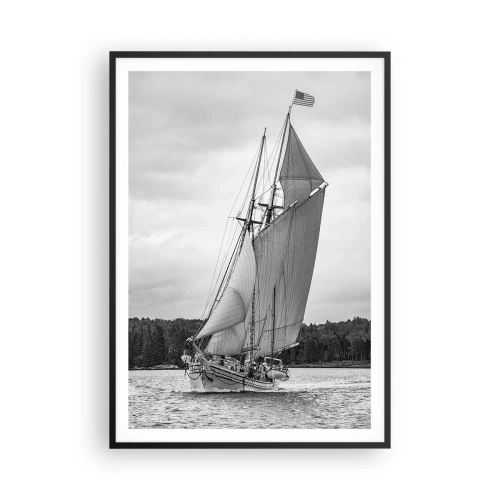 Affiche dans un cadre noir - Poster - Frères du vent - 70x100 cm
