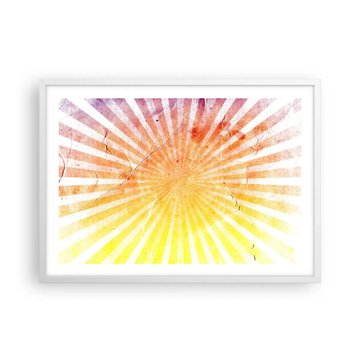 Affiche dans un cadre blanc - Poster - Levant et couchant - 70x50 cm