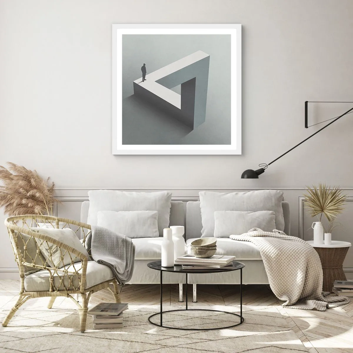 Affiche dans un cadre blanc - Poster - Mais c'est possible - 60x60 cm