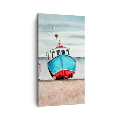Impression sur toile - Image sur toile - Prêt pour la pêche - 45x80 cm