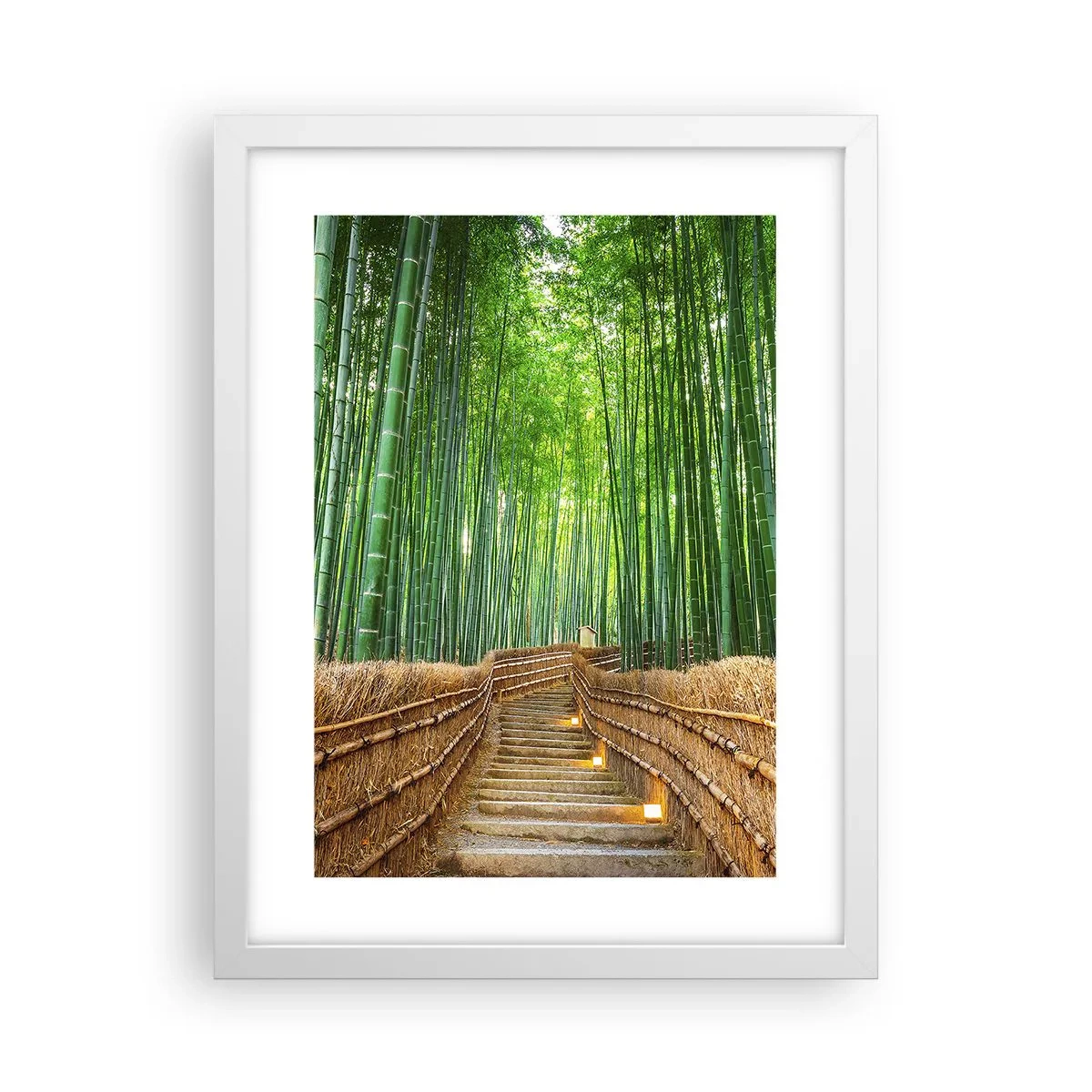 Affiche dans un cadre blanc - Poster - L'essence de la nature asiatique - 30x40 cm