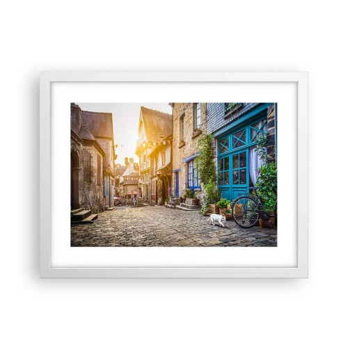 Affiche dans un cadre blanc - Poster - Aux confins du monde - 40x30 cm