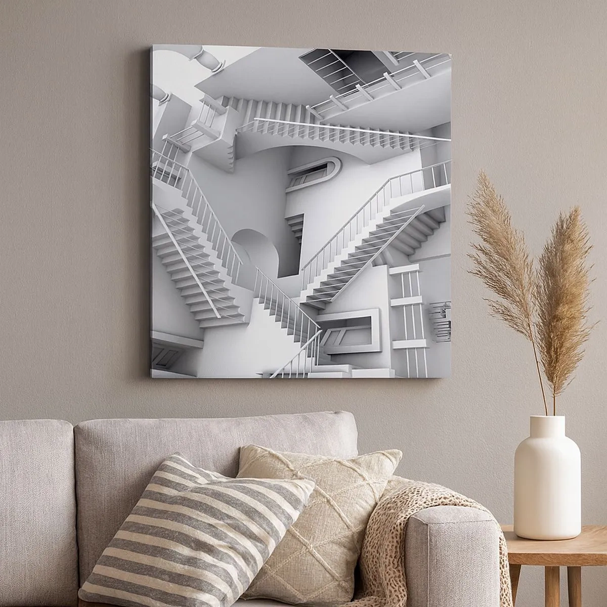 Impression sur toile - Image sur toile - Paradoxes spatiaux - 30x30 cm