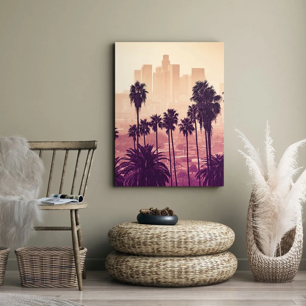Impression sur toile - Image sur toile - Paysage californien - 45x80 cm