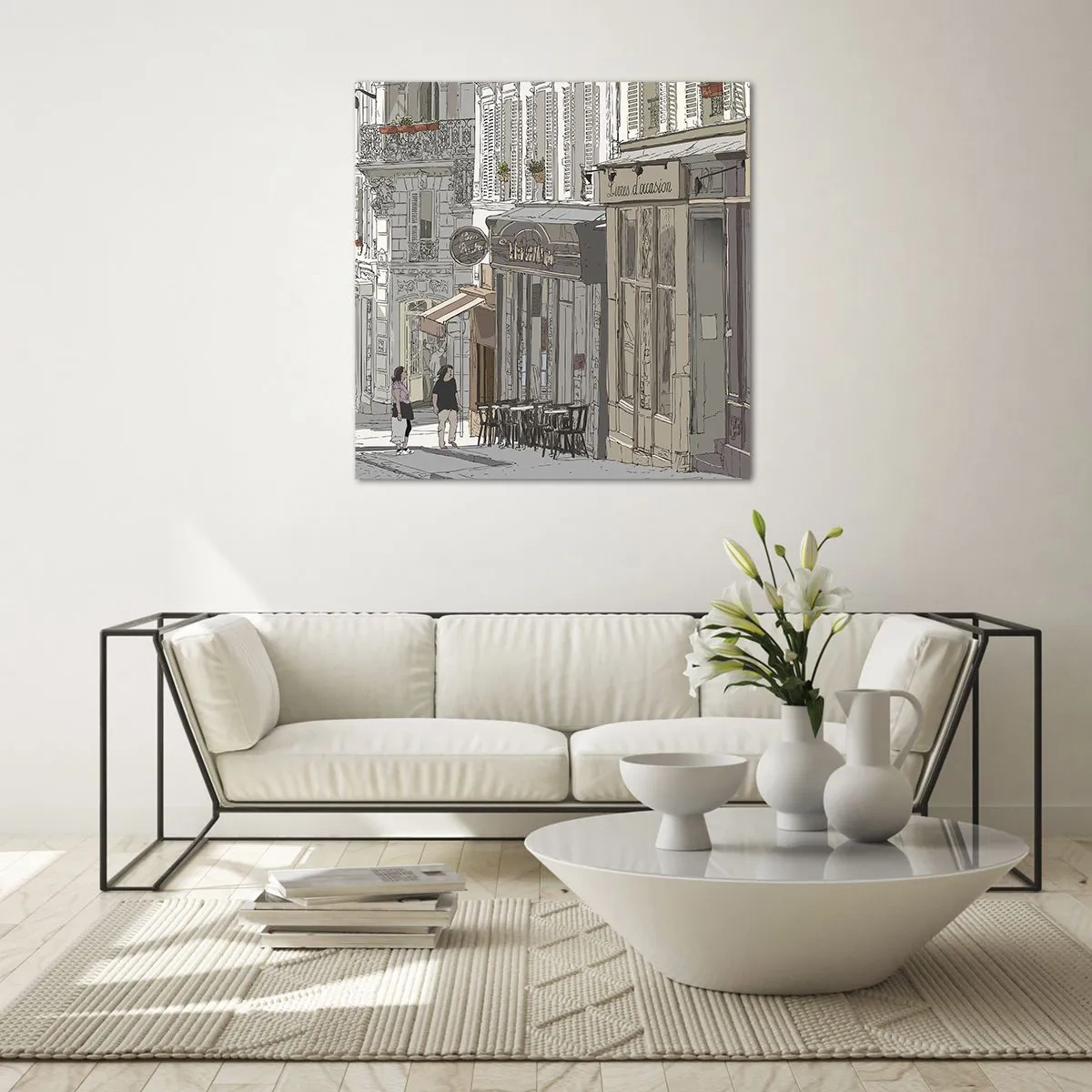 Impression sur verre - Image sur verre - Joie de la ville - 50x50 cm