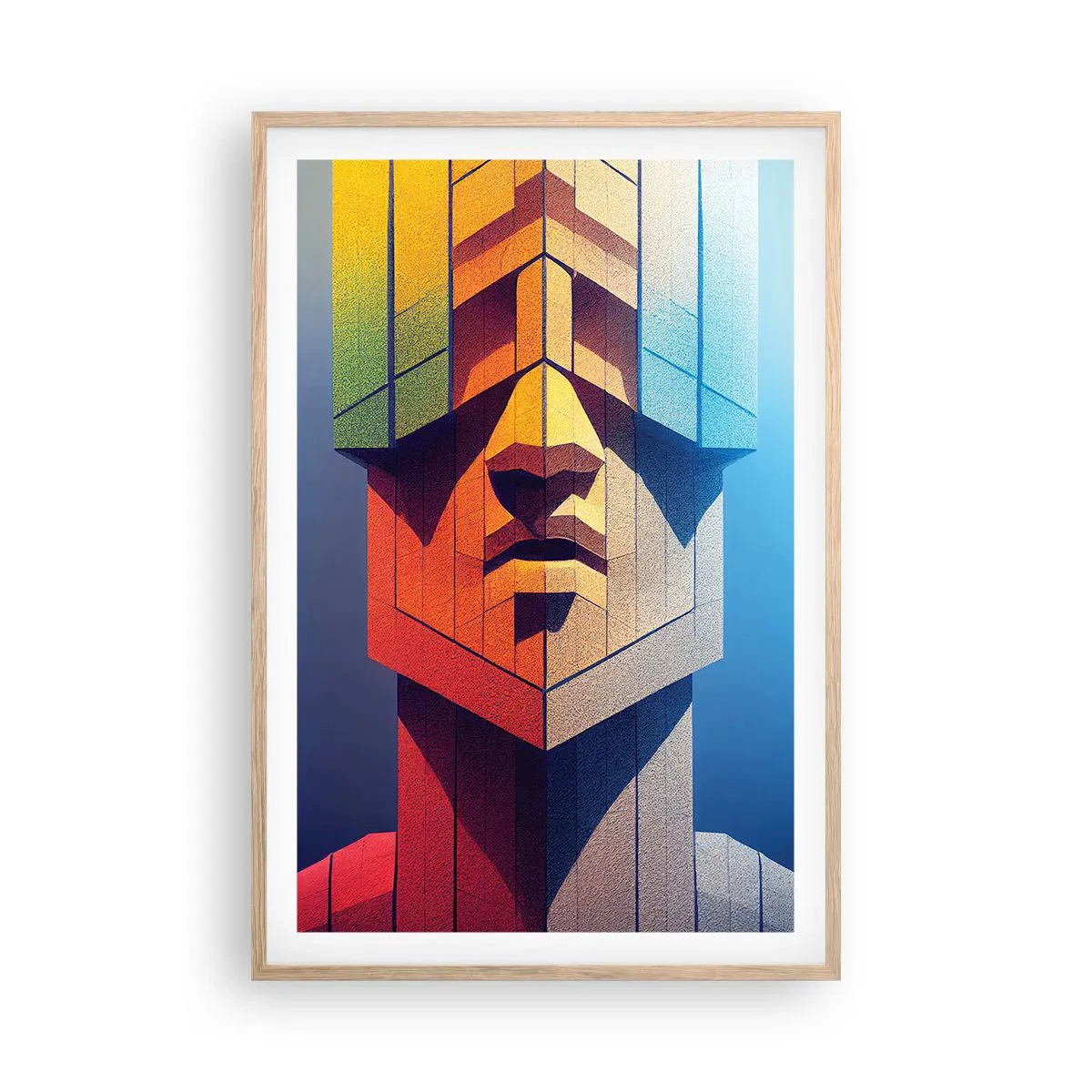 Affiche dans un chêne clair - Poster - Un homme de principes - 61x91 cm