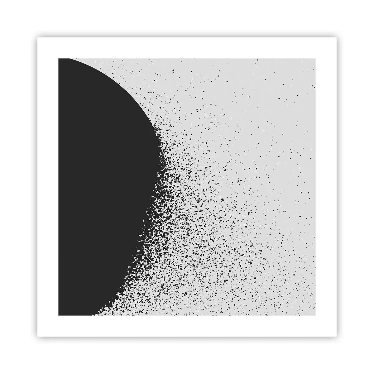 Affiche - Poster - Mouvement des molécules - 50x50 cm
