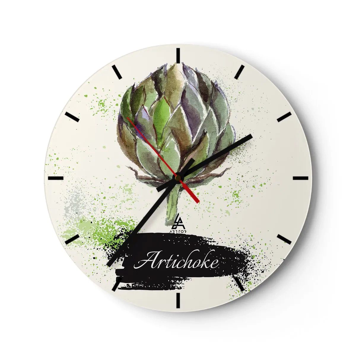 Horloge murale - Pendule murale - Vive les légumes! - 40x40 cm