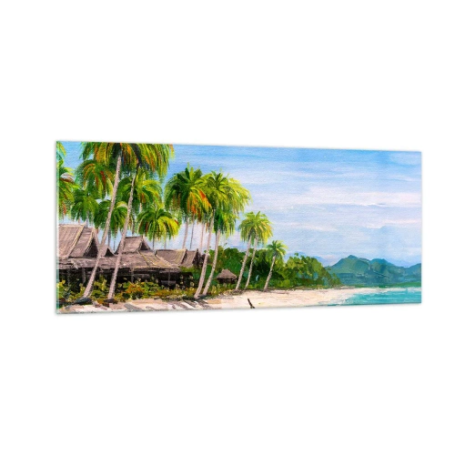 Impression sur verre - Image sur verre - Rêve exotique - 100x40 cm