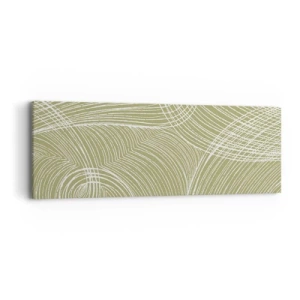 Impression sur toile - Image sur toile - Abstraction complexe de blanc - 90x30 cm