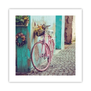 Affiche - Poster - Je reviens tout de suite - 40x40 cm