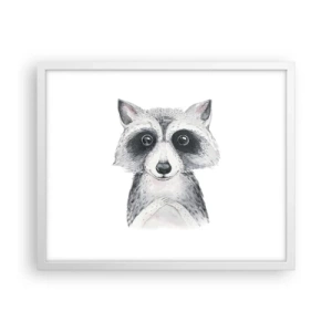 Affiche dans un cadre blanc - Poster - Un moment pour s'émouvoir - 50x40 cm