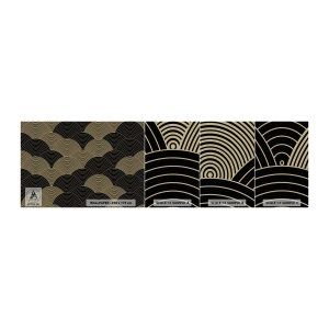 Échantillon de Papier Peint Premium Canvas - Unité dans la multiplicité - Abstraction, Graphique, Les quartiers - 100x30 cm