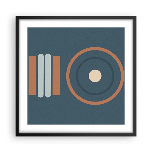 Affiche dans un cadre noir - Poster - Essence des choses - 50x50 cm