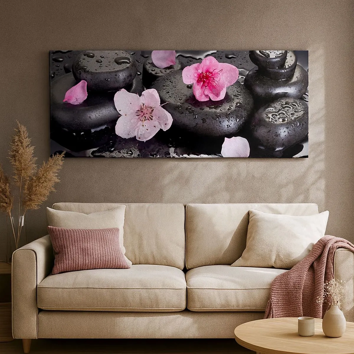 Impression sur toile - Image sur toile - Et le cœur s'allège soudainement - 100x40 cm