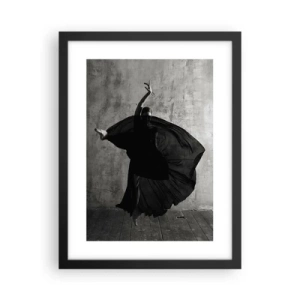 Affiche dans un cadre noir - Poster - Pas plein de passion - 30x40 cm