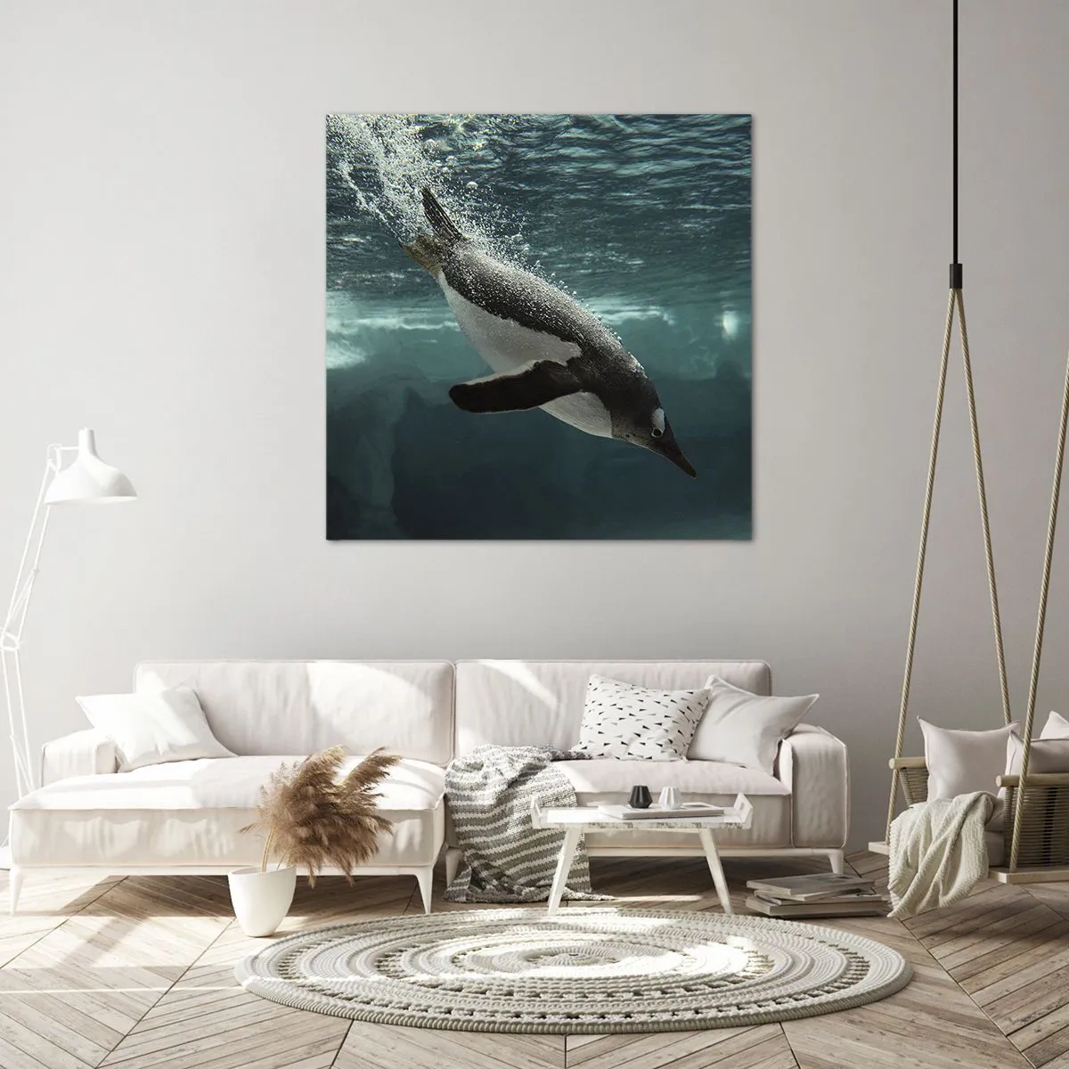 Impression sur toile - Image sur toile - Bienvenue dans mon monde - 60x60 cm