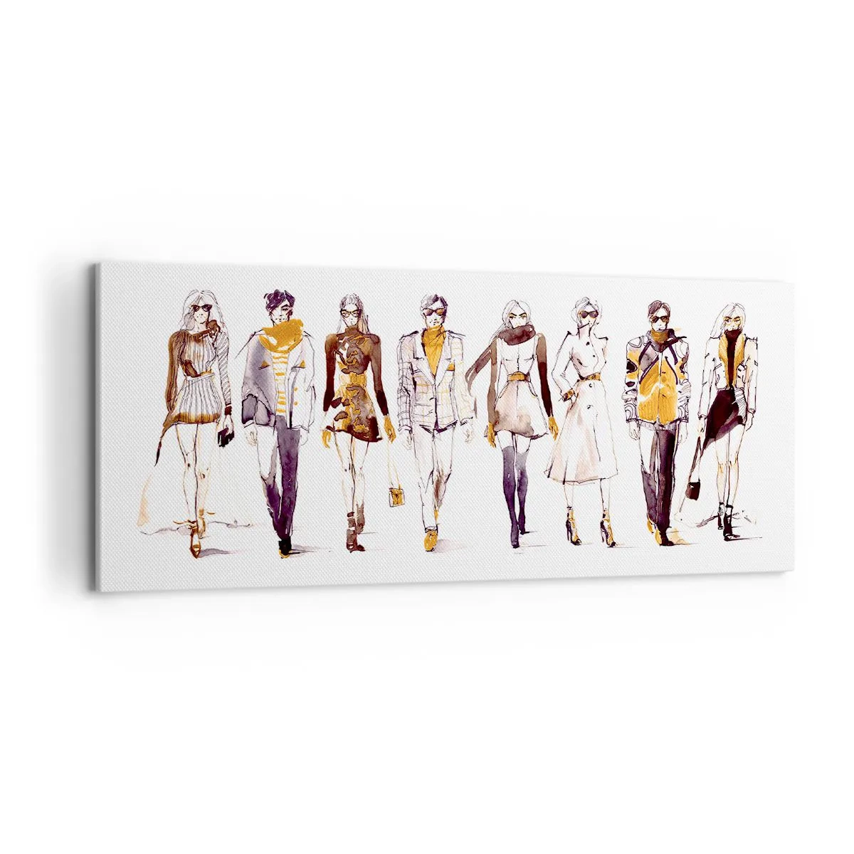 Impression sur toile - Image sur toile - Chic décontracté, élégance décontractée - 100x40 cm