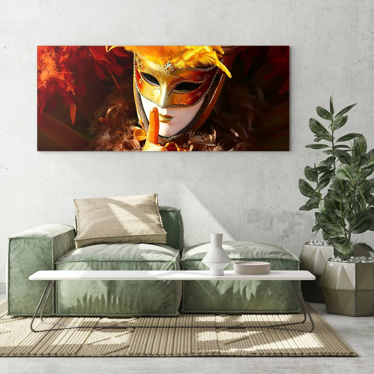 Impression sur verre - Image sur verre - Le secret est une partie du jeu - 90x30 cm