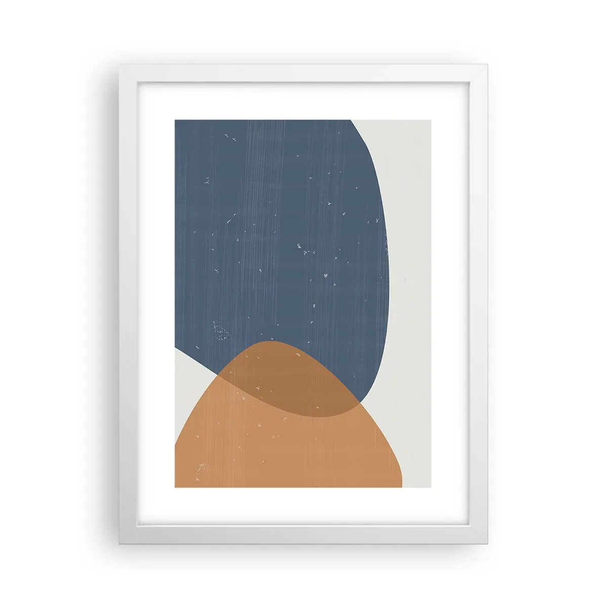 Affiche dans un cadre blanc - Poster - Ovales et influences - 30x40 cm
