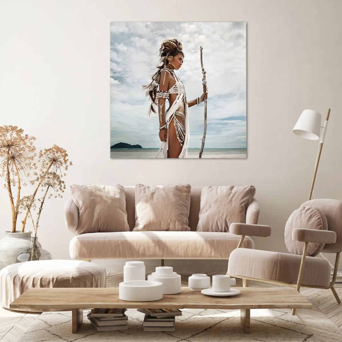 Impression sur toile - Image sur toile - Reine des tropiques - 70x70 cm