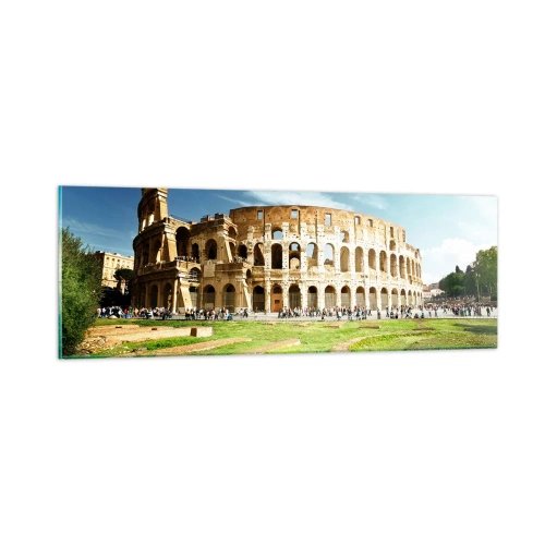 Impression sur verre - Image sur verre - On entend encore la détonation de l'arme - 90x30 cm