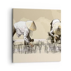 Impression sur toile - Image sur toile - Récolte réussie - 70x70 cm