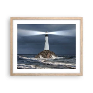 Affiche dans un chêne clair - Poster - I… i… ici ! - 50x40 cm