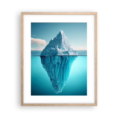 Affiche dans un chêne clair - Poster - Reine de Glace - 40x50 cm