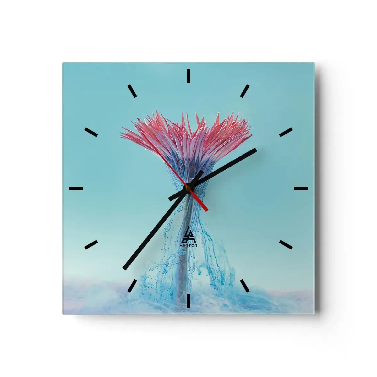 Horloge murale - Pendule murale - Dans une étreinte vivifiante - 40x40 cm