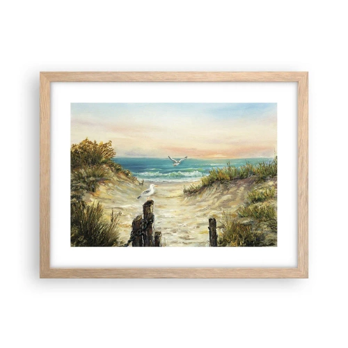 Affiche dans un chêne clair - Poster - Retraite au calme - 40x30 cm