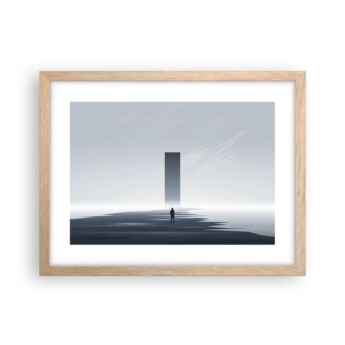 Affiche dans un chêne clair - Poster - Opportunité ou menace ? - 40x30 cm